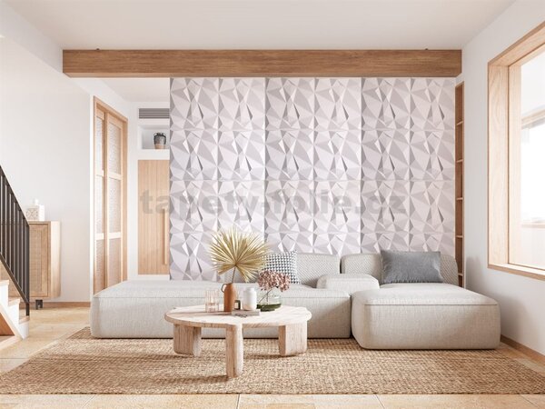Obkladové panely 3D PVC 26169, rozmer 595 x 595 mm, DIAMANT 3D, IMPOL TRADE