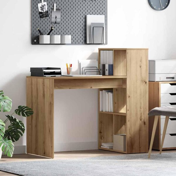 Maison Exclusive – Písací stôl z drevovláknitej dosky s povrchovou úpravou imitujúcou orechové drevo, rozmer 108 x 55 x 103,5 cm