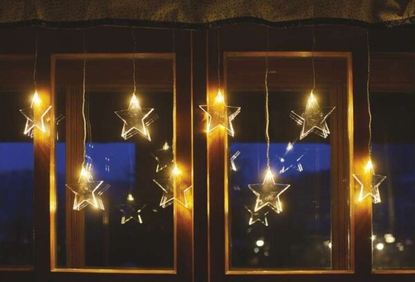 LED vonkajšia reťaz 8xLED/5,84m IP44 hviezdy
