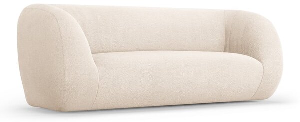 Krémová pohovka z textílie buklé 210 cm Essen – Cosmopolitan Design