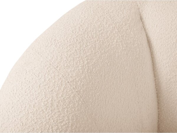 Krémová pohovka z textílie buklé 210 cm Essen – Cosmopolitan Design