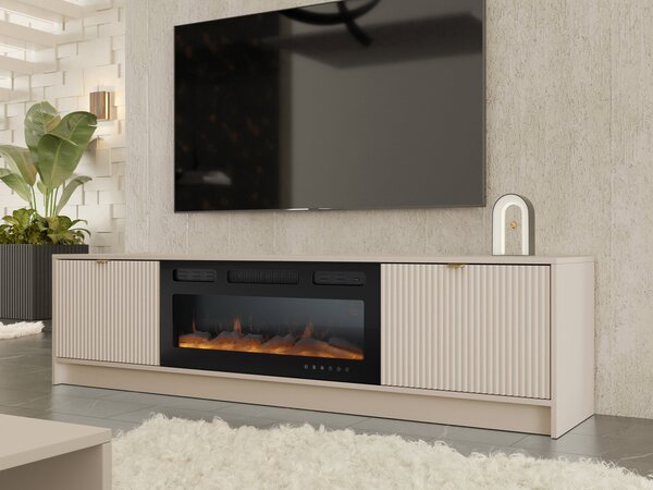Mirjan24 TV skrinka s krbom Razimo EF, Farby: orech okapi 5903211561535