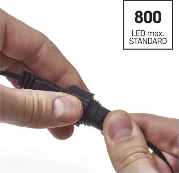 LED vonkajší svetelný reťazec 100xLED/15m IP44 teplá biela