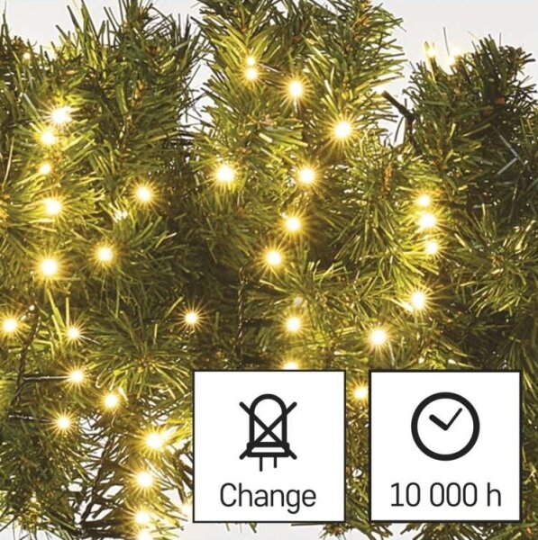 LED vonkajší reťaz 400xLED/13m IP44 teplá biela
