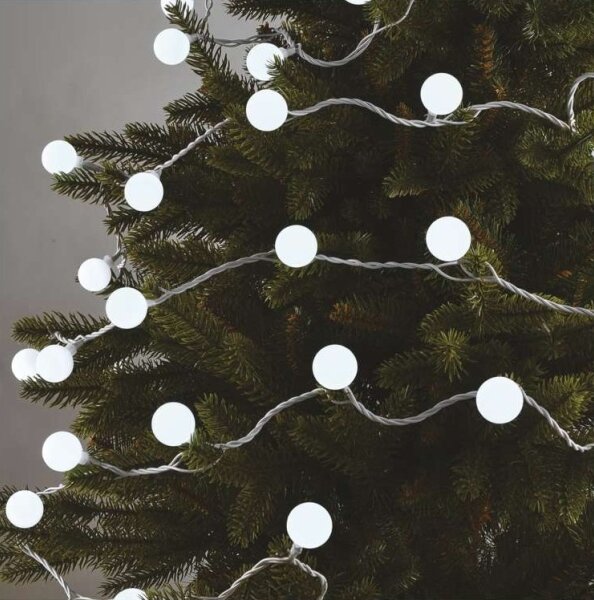 LED vonkajší svetelný reťazec 40xLED/9m IP44 studená biela