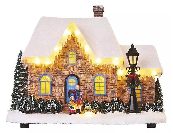 LED Vianočná dekorácia LED/3xAA domček