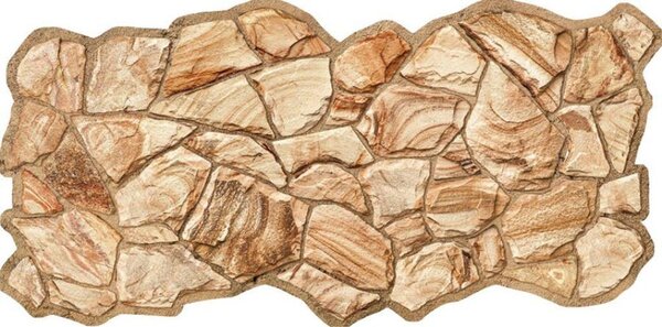 Obkladové panely 3D PVC TP10027350, rozmer 955 x 480 mm, pieskovcový kameň jantarový, GRACE