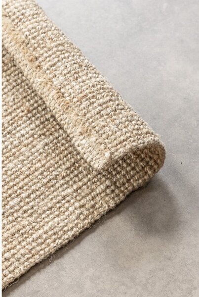 Krémovobiely jutový koberec 120x170 cm Bouclé – Hanse Home