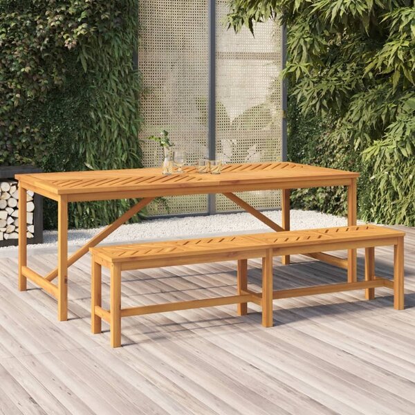 Maison Exclusive – Záhradný jedálenský stôl 200 x 90 x 74 cm z masívneho akátového dreva