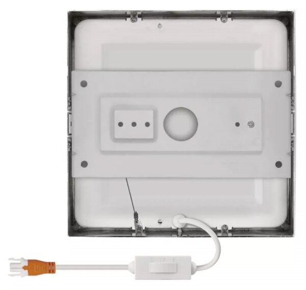 LED Stropné svietidlo LED/12,5W/230V 3000/3500/4000K 17x17 cm chróm