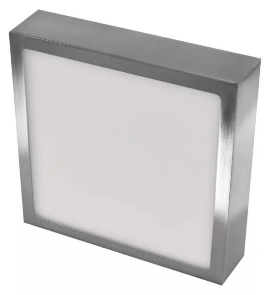 LED Stropné svietidlo LED/12,5W/230V 3000/3500/4000K 17x17 cm chróm