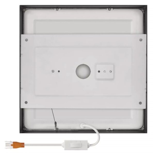 LED Stropné svietidlo LED/21W/230V 3000/3500/4000K 22,5x22,5 cm čierna