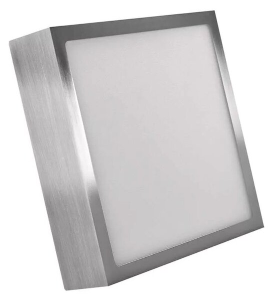 LED Stropné svietidlo LED/12,5W/230V 3000/3500/4000K 17x17 cm chróm