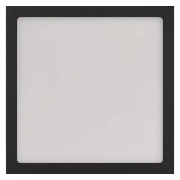 LED Stropné svietidlo LED/12,5W/230V 3000/3500/4000K 17x17 cm čierna