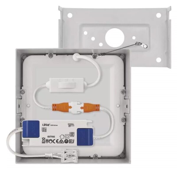 LED Stropné svietidlo LED/7,6W/230V 3000/3500/4000K 12x12 cm biela