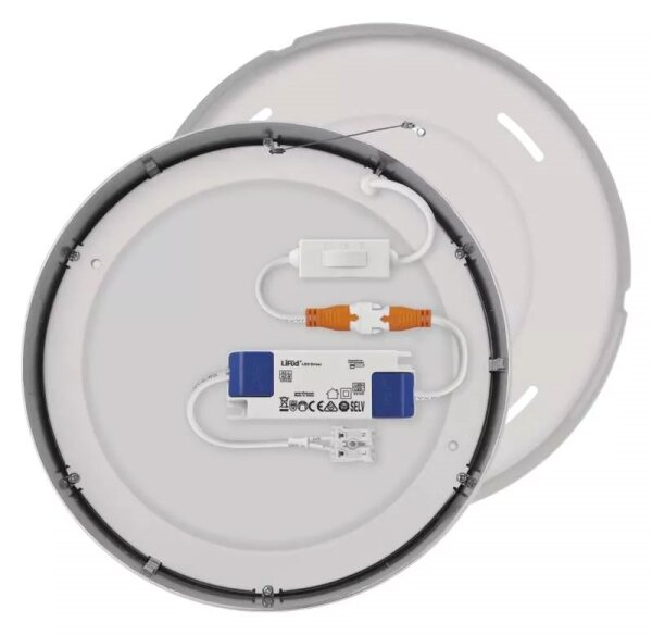 LED Stropné svietidlo LED/21W/230V 3000/3500/4000K pr. 22,5 cm chróm