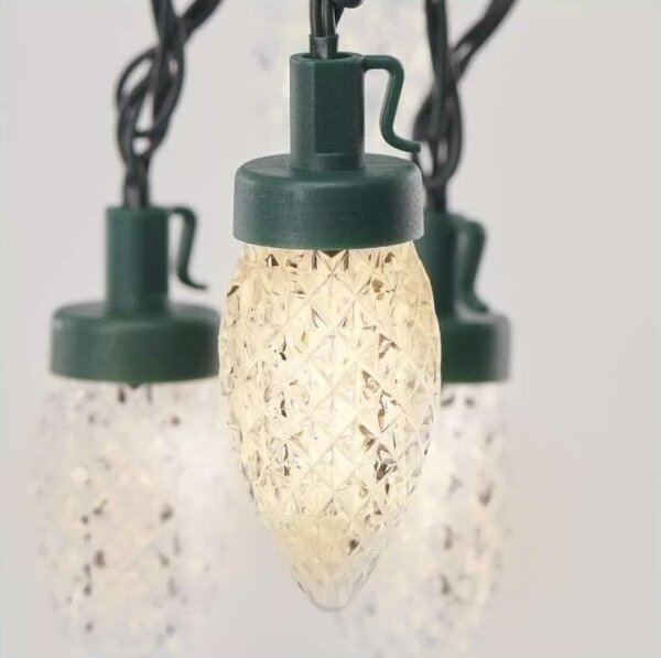 LED Vonkajšia vianočná reťaz 50xLED/8 funkcií 14,8 m IP44 teplá biela