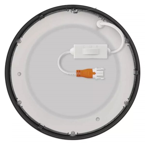 LED Stropné svietidlo LED/12,5W/230V 3000/3500/4000K pr. 17 cm čierna