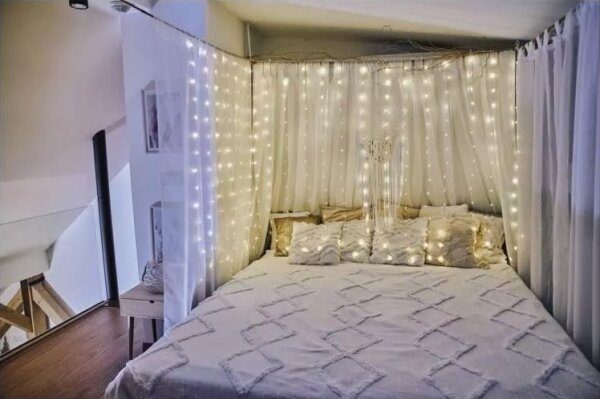 LED vonkajší reťazec 240xLED/8 funkcií 6,7 m IP44 teplá biela