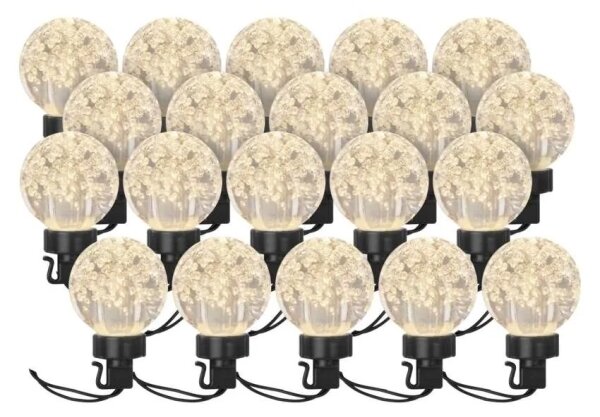 LED Vonkajšia dekoratívna reťaz 20xLED/12,6m IP44 teplá biela