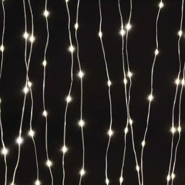 LED vonkajší reťazec 240xLED/8 funkcií 6,7 m IP44 teplá biela