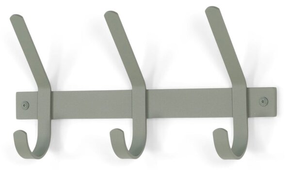 Sivozelený kovový nástenný vešiak 40 cm Dexter – Spinder Design