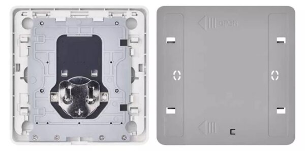 Vypínač 1-tlačidlový GoSmart 1xCR2430 Tuya biela