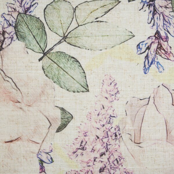 Sada 2 dekoratívnych vankúšov fialová 45 x 45 cm viacfarebný kvetovaný vzor vintage boho bytové doplnky