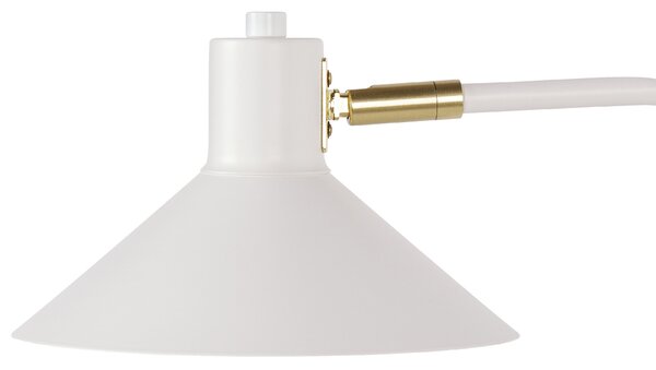 Nástenná lampa biela kovové nastaviteľné tienidlo osvetlenie obývacia izba spálňa