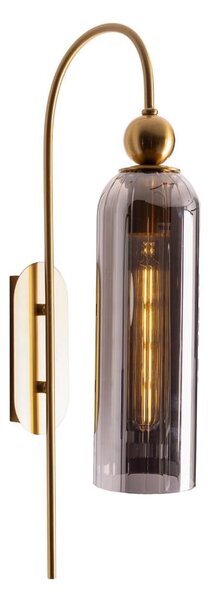 MAXLIGHT W0333 - Nástenná lampa CAMPANILA 1xE27/40W/230V mosadz/šedá
