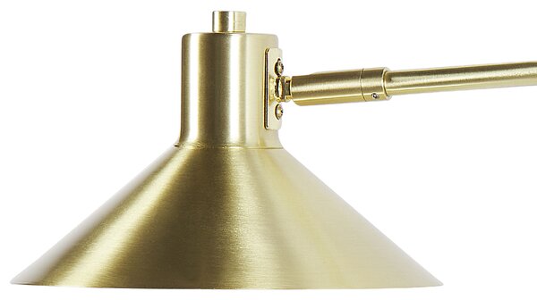 Nástenná lampa zlatá kovové nastaviteľné tienidlo osvetlenie obývacia izba spálňa