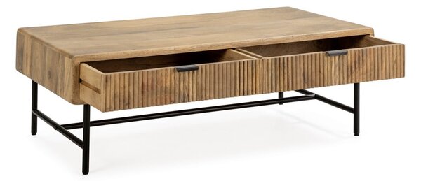 Konferenčný stolík z mangového dreva v prírodnej farbe 60x120 cm Mundra – MOME