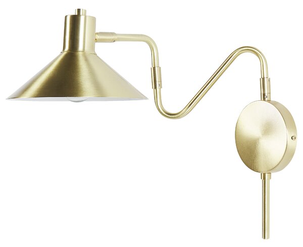 Nástenná lampa zlatá kovové nastaviteľné tienidlo osvetlenie obývacia izba spálňa
