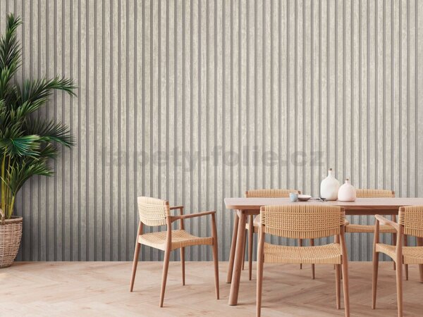 Vliesové tapety na stenu 39109-5, rozmer 10,05 m x 0,53 m, dekoračné stenové panely dub svetlo sivý, A.S.Création
