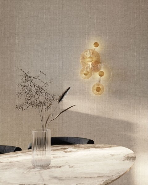 MAXLIGHT W0357 - LED Nástenné svietidlo ALLURE 5xLED/5W/230V zlatá