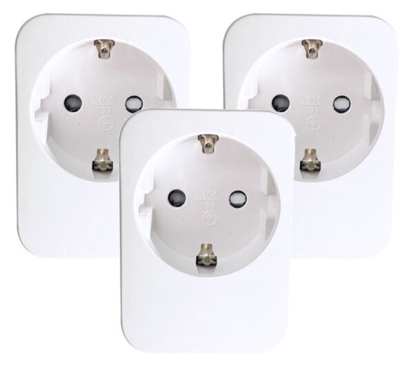Immax NEO 07761C - SADA 3x inteligentných zásuviek NEO LITE 3680W/230V/16A Wi-Fi Tuya SCHUKO
