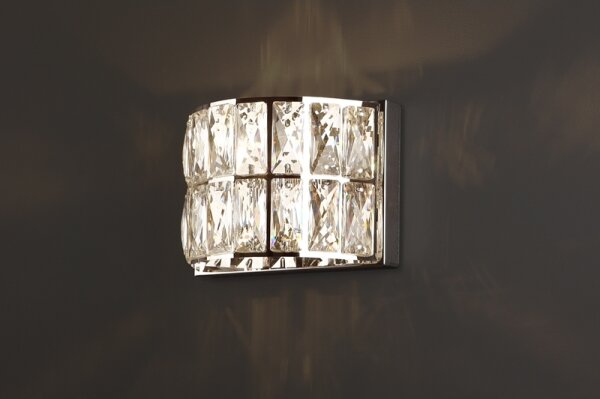 MAXLIGHT W0204 - Nástenné svietidlo DIAMANTE 1xG9/42W/230V chróm