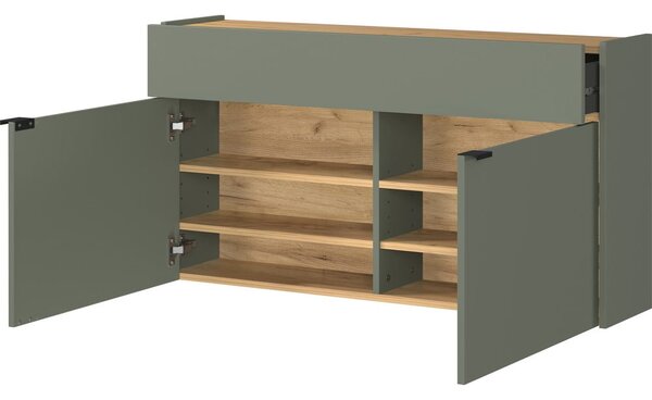 Šalviová zelená skrinka 110x57x22 cm Ameca – Germania