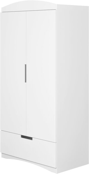 DETSKÁ ŠATNÍKOVÁ SKRIŇA, biela, 90/183,5/52 cm MID.YOU - Detské izby, Online Only