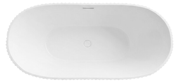 Rea Atena, voľne stojaca vaňa 1700x730x710 mm, biela, biely click-clack, REA-W0127