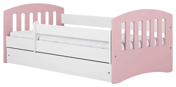 POSTEĽ PRE DETI A MLÁDEŽ 80/140 cm, biela, pink MID.YOU - Detské izby, Online Only