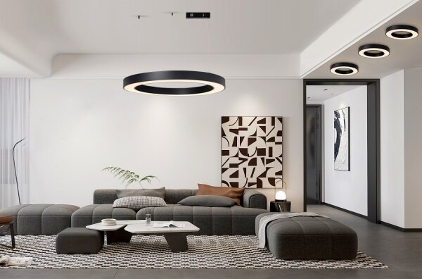 Immax NEO 07211L - LED Stmievateľný luster na lanku PASTEL 68W/230V Tuya čierna +DO