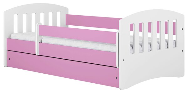 POSTEĽ PRE DETI A MLÁDEŽ 80/140 cm, biela, pink MID.YOU - Detské izby, Online Only