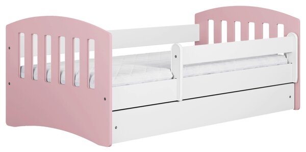 POSTEĽ PRE DETI A MLÁDEŽ 80/140 cm, biela, pink MID.YOU - Detské izby, Online Only