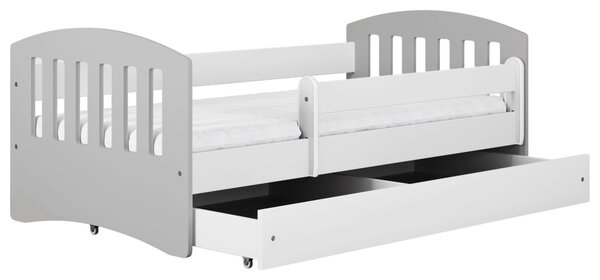 POSTEĽ PRE DETI A MLÁDEŽ 80/140 cm, sivá, biela MID.YOU - Detské izby, Online Only