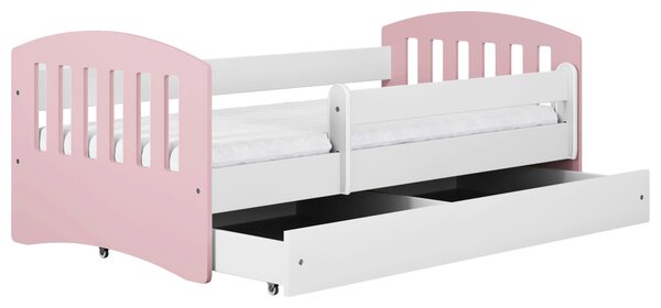 POSTEĽ PRE DETI A MLÁDEŽ 80/140 cm, biela, pink MID.YOU - Detské izby, Online Only