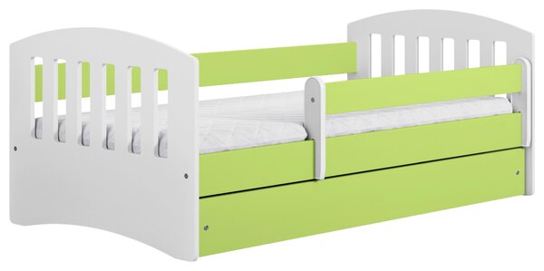 POSTEĽ PRE DETI A MLÁDEŽ 80/140 cm, zelená, biela MID.YOU - Detské izby, Online Only