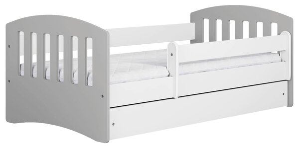 POSTEĽ PRE DETI A MLÁDEŽ 80/140 cm, sivá, biela MID.YOU - Detské izby, Online Only