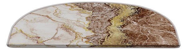 Nášľapy na schody vo svetlohnedo-krémovej farbe v súprave 16 ks 20x65 cm Golden Marble – Vitaus
