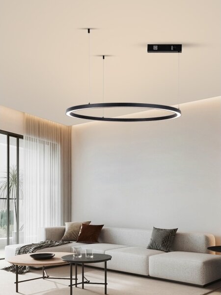 Immax NEO 07215L-LED Stmievateľný luster na lanku FINO 60W/230V 80cm čierna Tuya+DO